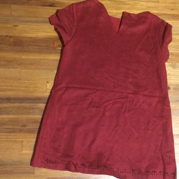girls dark red top - Picture 2 of 2